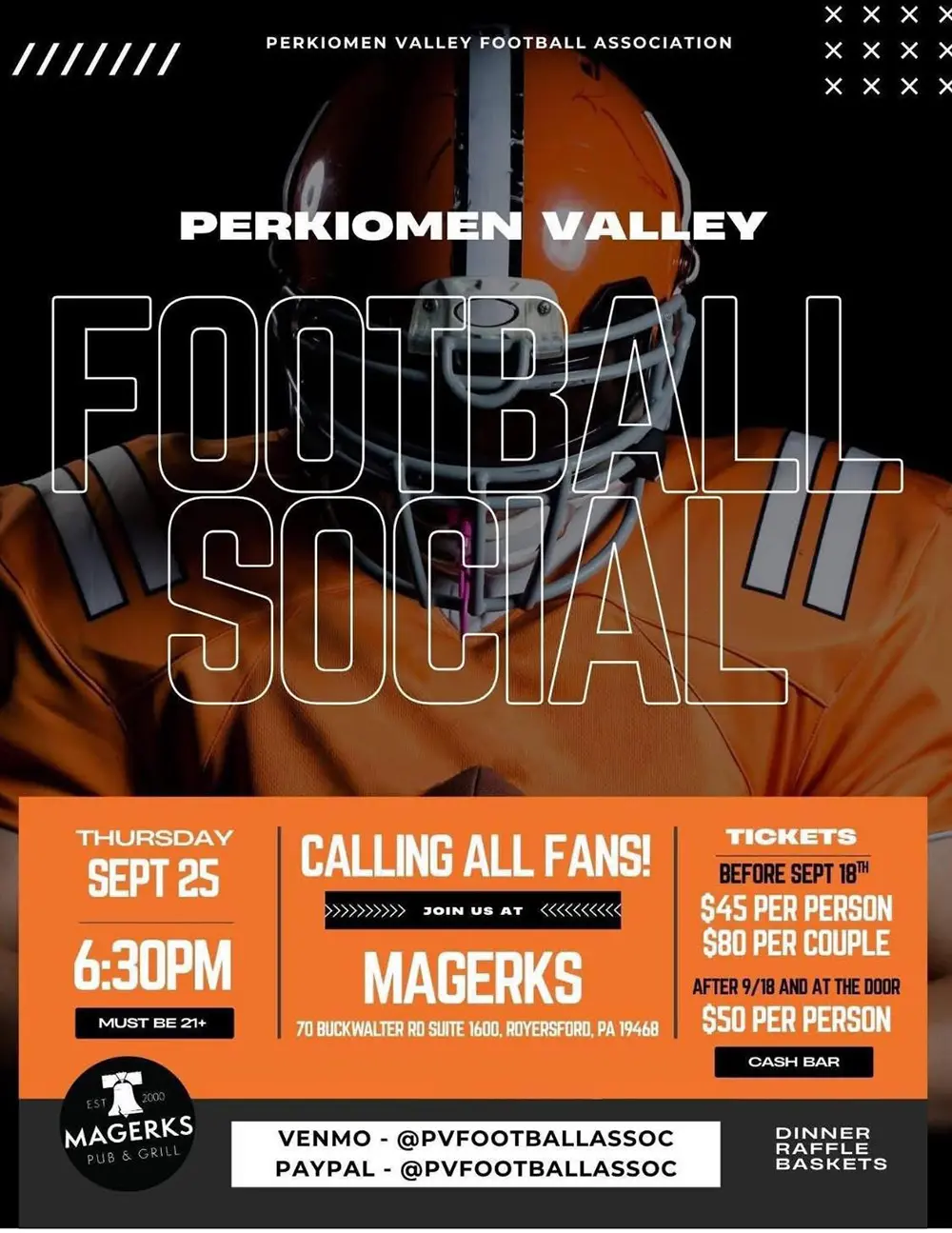 Perkiomen Valley Football Social