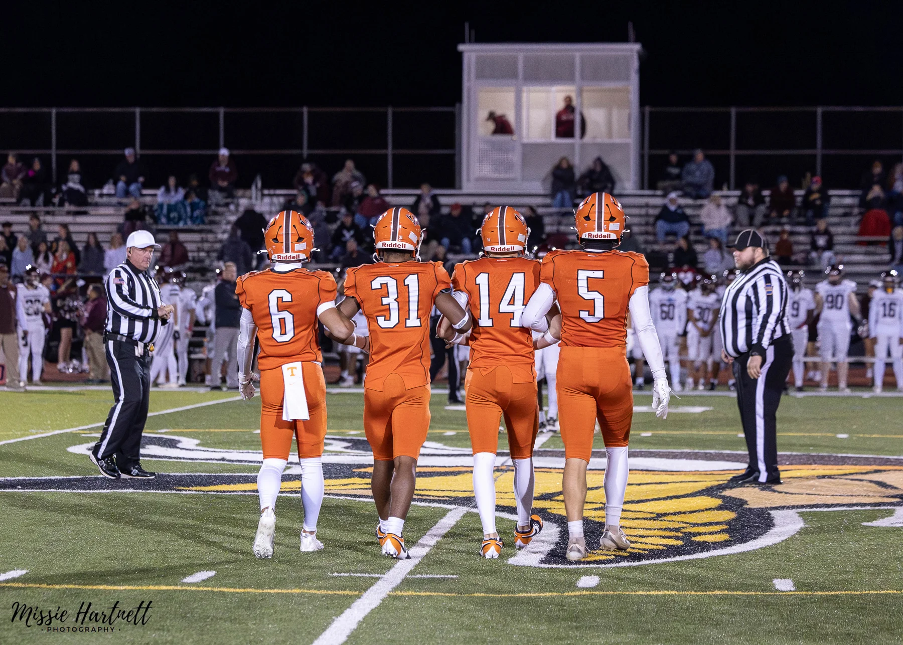 Captains headed to the coin toss