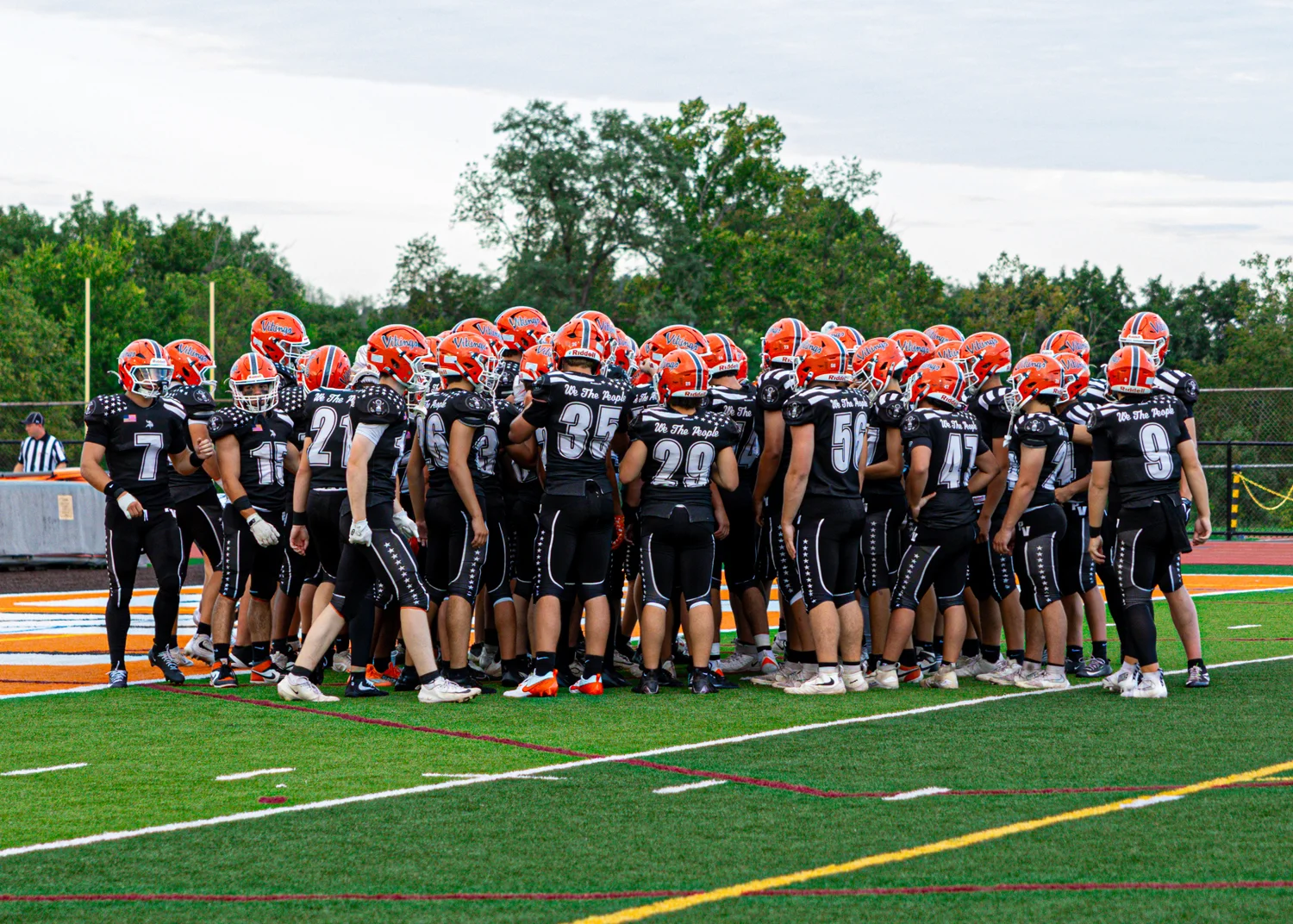 Team Huddle before the game